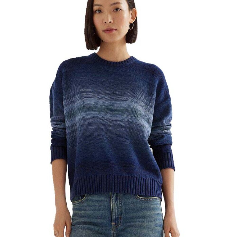 NWT Lauren Ralph Lauren Women's Ombré Striped Long Sleeve Sweater Large L